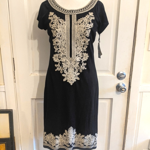 International Concepts embroidered dress sz S - Picture 2 of 16